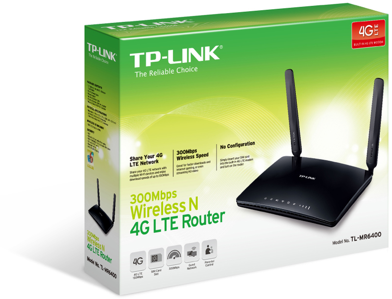 TP-Link - Router TP-Link MR6400 Router 4G LTE Wi-Fi N 300Mbps