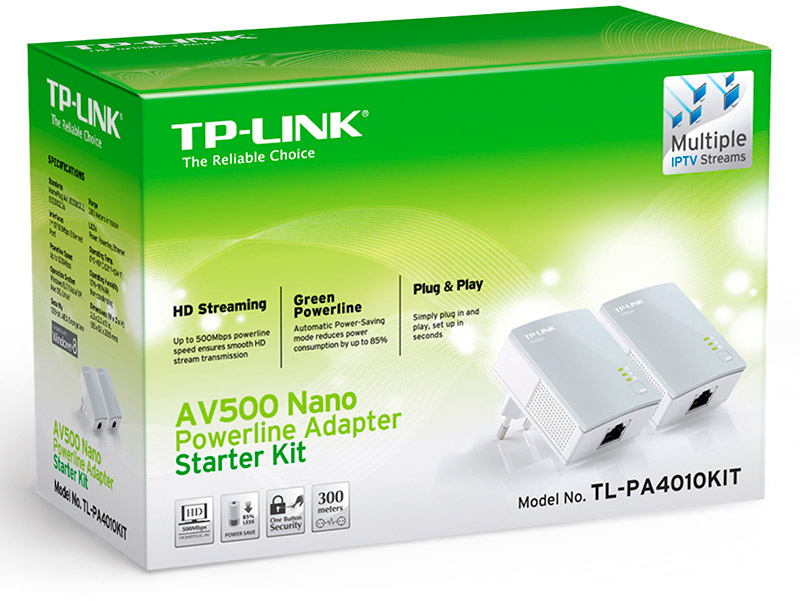 TP-Link - Repetidor TP-Link TL-PA4010PKIT AV500 AC Passthrygh