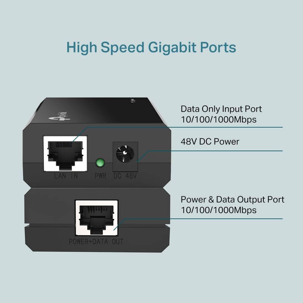 TP-Link - Inyector PoE+ TP-Link TL-POE150S IEEE802.3af/at até 30 W