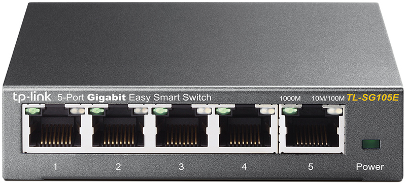 TP-Link - Switch TP-Link TL-SG105E 5 Portas Gigabit Easy Smart