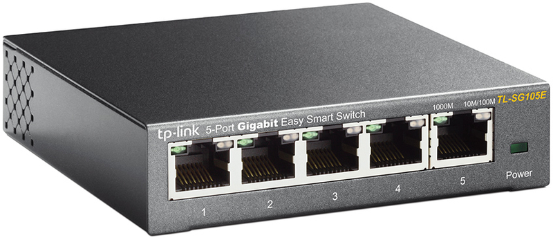 TP-Link - Switch TP-Link TL-SG105E 5 Portas Gigabit Easy Smart