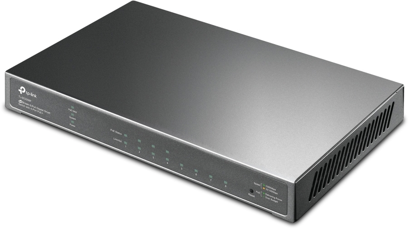 TP-Link - Switch TP-Link TL-SG2008P 8 Portas Gigabit Smart Switch c/ 4 Portas PoE+