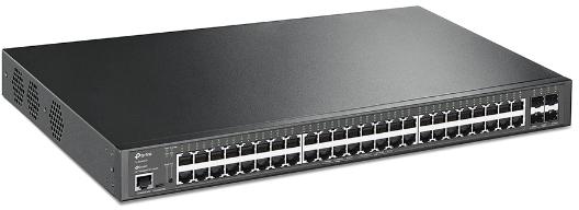 TP-Link - Switch TP-Link SG3452XP JetStream 48 Portas Gigabit + 4 Portas 10GE SFP+ L2+ Managed Switch c/ 48 Portas PoE+