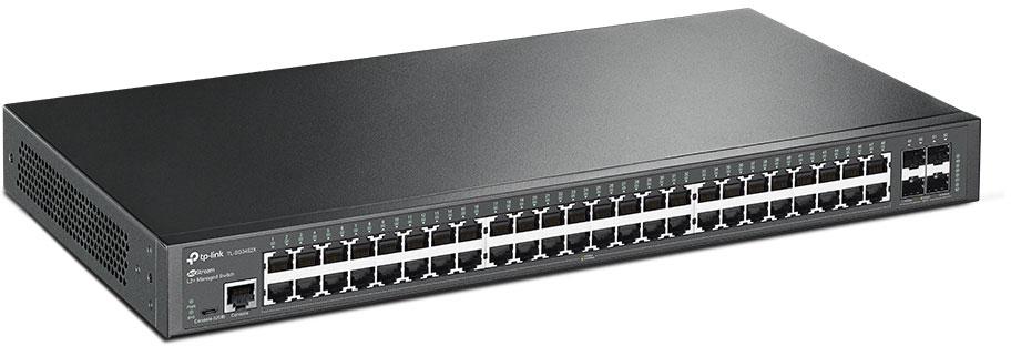 TP-Link - Switch TP-Link SG3452X JetStream 48 Portas Gigabit L2+ Managed Switch with 4 10GE SFP+ Slots