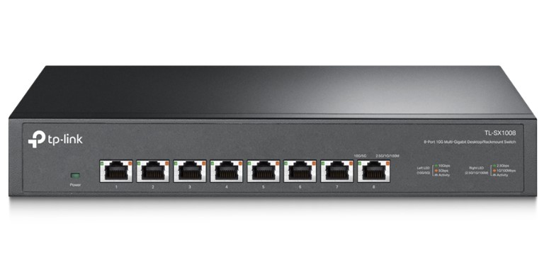 Switch TP-Link TL-SX1008 8 Portas 10GbE UnManaged Rack Myntable