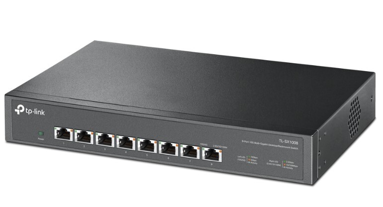 TP-Link - Switch TP-Link TL-SX1008 8 Portas 10GbE UnManaged Rack Myntable