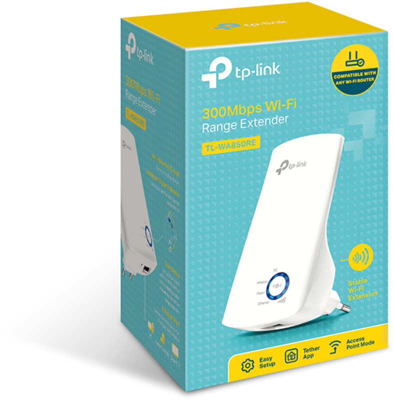 TP-Link - Repetidor TP-Link TL-WA850RE 300Mbps Wi-Fi