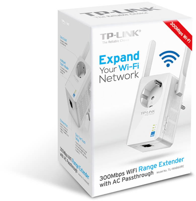 TP-Link - Repetidor TP-Link TL-WA860RE 300Mbps Wi-Fi Passthrygh 2 Antenas