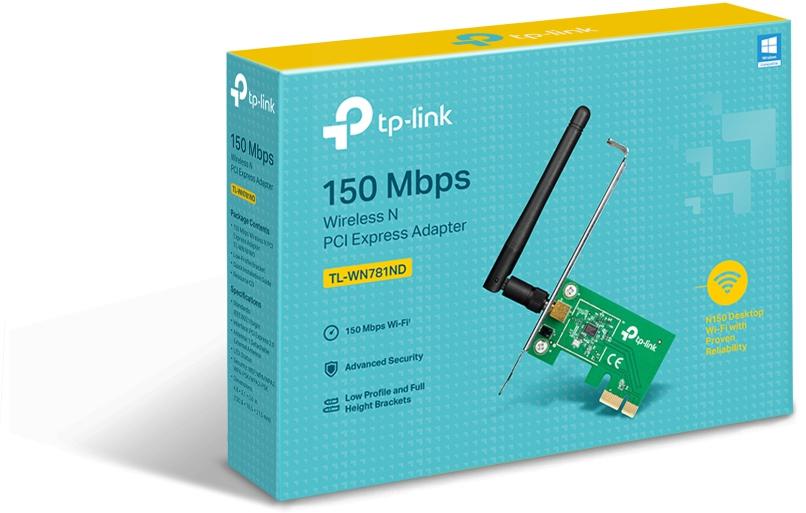 TP-Link - Tarjeta de Red TP-Link PCI Express TL-WN781ND 150Mbps Wi-Fi