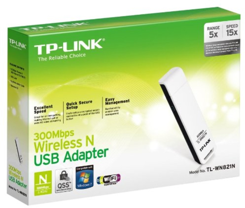 TP-Link - Adaptador USB TP-Link TL-WN821N Wi-Fi N300 USB 2.0