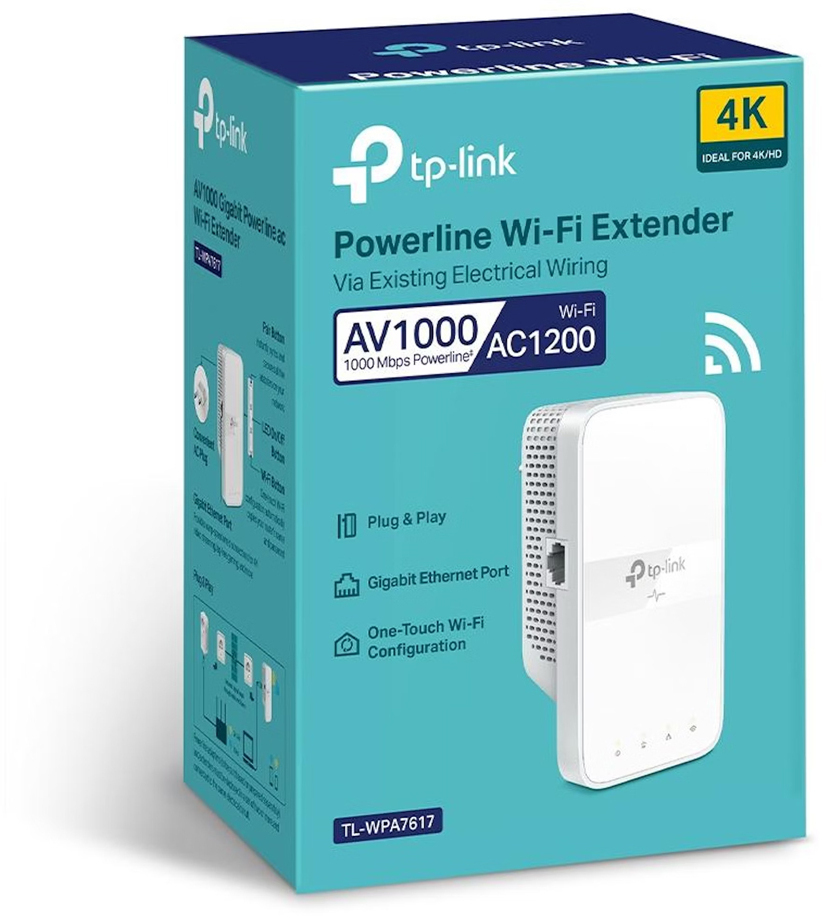 TP-Link - ** B Grade ** Repetidor TP-Link TL-WPA7617 AV1000 Gigabit AC1200