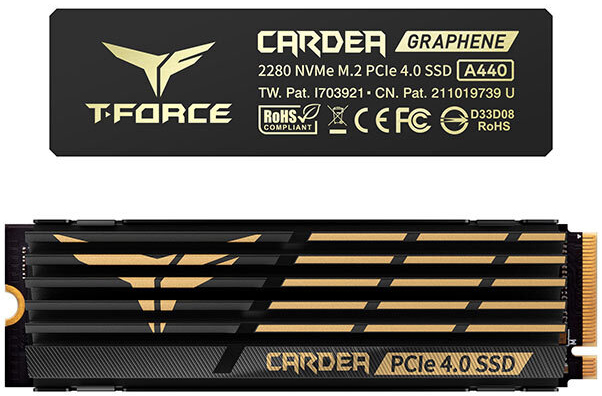Team Group - SSD Team Group T-Force Cardea A440 HS 2TB Gen4 M.2 NVMe (7000/6900MB/s)