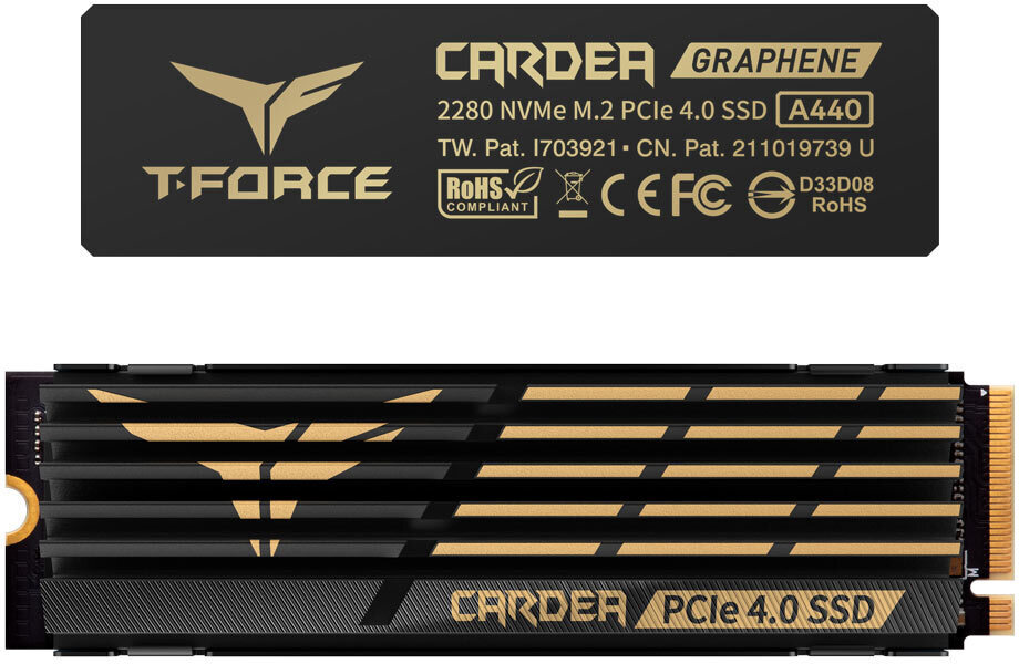 SSD Team Group T-Force Cardea A440 HS 4TB Gen4 M.2 NVMe (7000/6900MB/s)