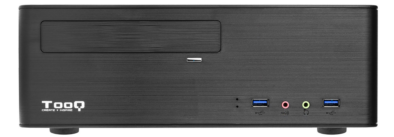 Tooq - Caja Mini-ITX Tooq C/Fuente Alimentación 500W + Lector Tarjetas + 2x USB 3.0 Negro