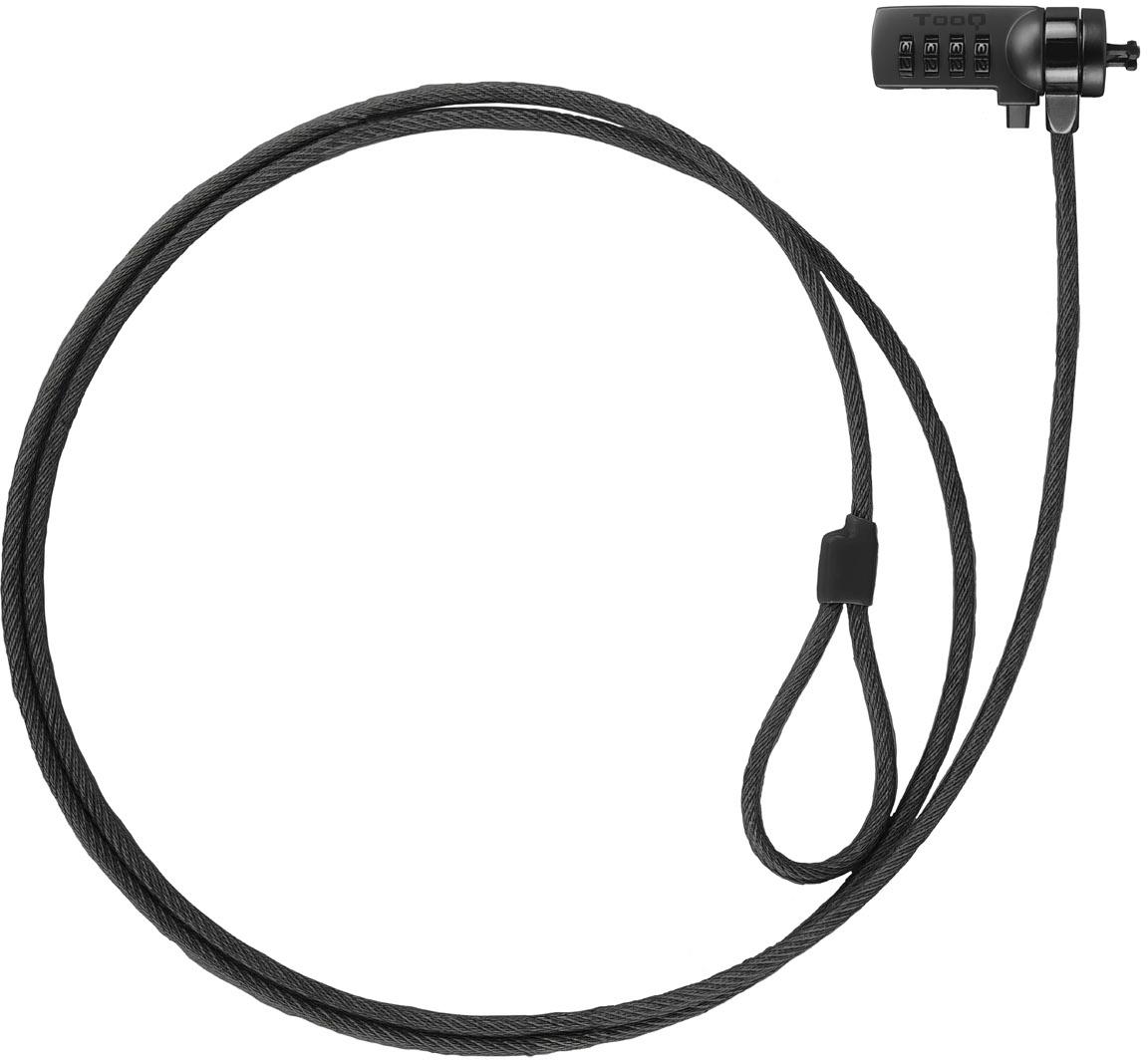 Cable de Seguridad para Portátil con Combinación 1,5 M Gris Oscuro