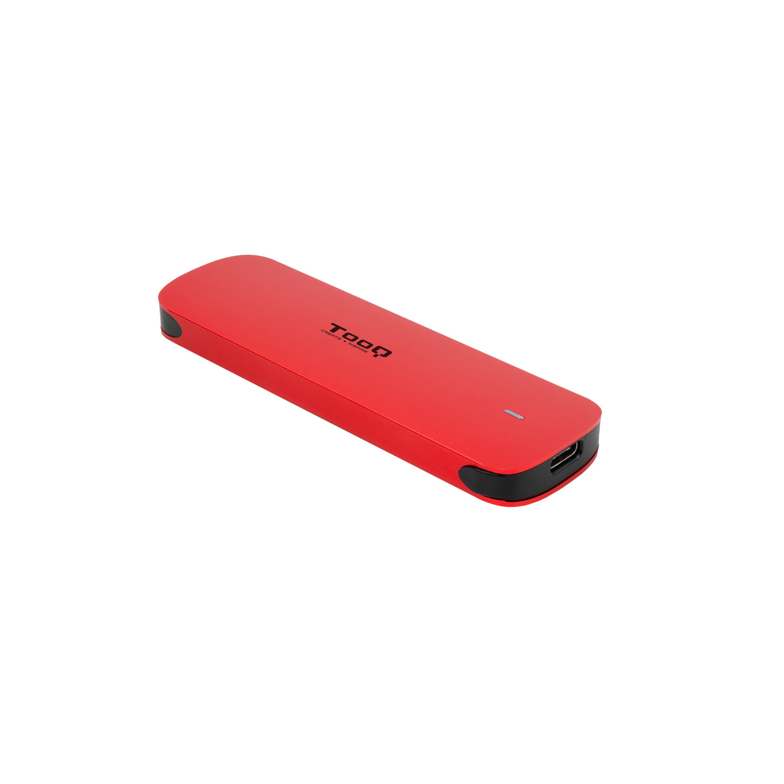 Tooq - Tooq Caja SSD M.2 NGFF/NVMe SSD USB 3.1 Gen 2 Aluminio Rojo