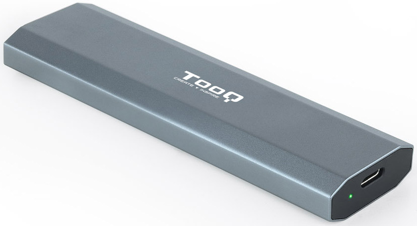 Tooq - Caja Externa SSD Tooq M.2 NGFF/NVMe SSD - USB 3.1 Gen 2 Gris