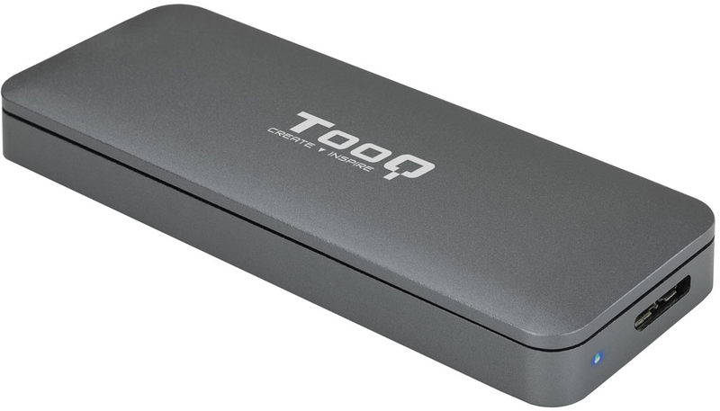 Caja Externa SSD Tooq M.2 NGFF - USB 3.1 Gen 1 Gris