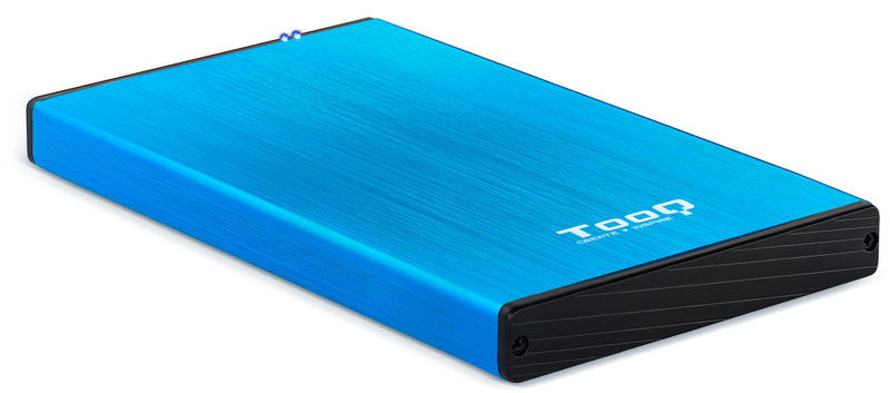 Tooq - Caja Externa HDD Tooq 2.5" SATA (9,5mm) - USB 3.0/3.1 Gen 1 Azul Metalizado