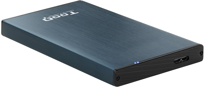 Caja Externa HDD Tooq 2.5" SATA (9,5mm) - USB 3.0/3.1 Gen 1 Azul Pacífico