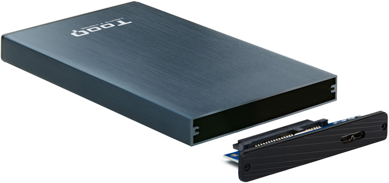 Tooq - Caja Externa HDD Tooq 2.5" SATA (9,5mm) - USB 3.0/3.1 Gen 1 Azul Pacífico