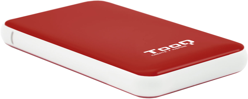 Caja Externa HDD Tooq 2.5" SATA (9,5mm) UASP Tool Less - USB 3.1 Gen 1 Rojo