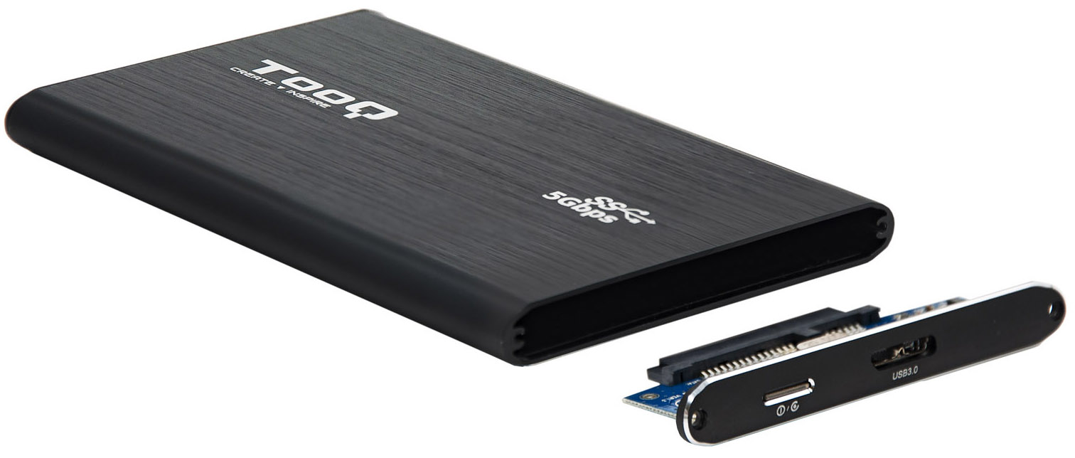 Tooq - Caja Externa HDD Tooq 2.5" SATA (7mm) - USB 3.0 UASP