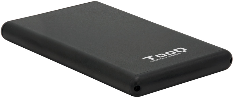 Caja Externa HDD Tooq 2.5" SATA (9,5mm) - USB C 3.1 Aluminio Negro