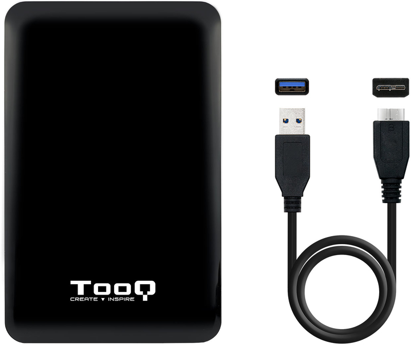 Tooq - Caja Externa HDD Tooq 2.5" SATA (7mm) UASP - USB 3.0 Negro