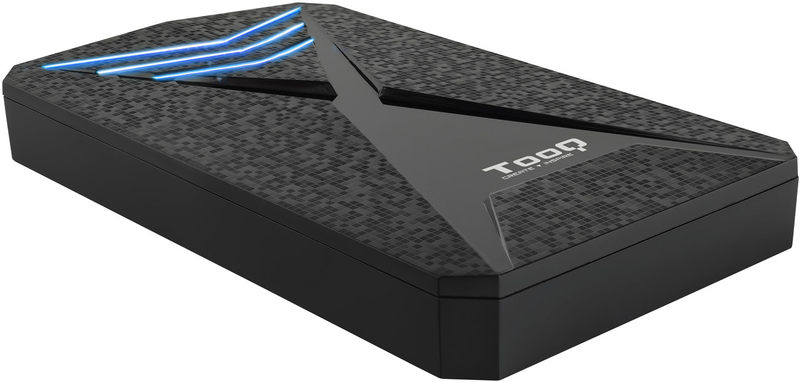 Caja Externa HDD Gaming Tooq 2.5" SATA (9,5mm) - USB 3.0 / 3.1 Gen 1 Negro LED Azul