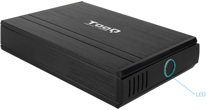 Tooq - Caja Externa HDD Tooq 3.5" IDE / SATA - USB 2.0 Negro