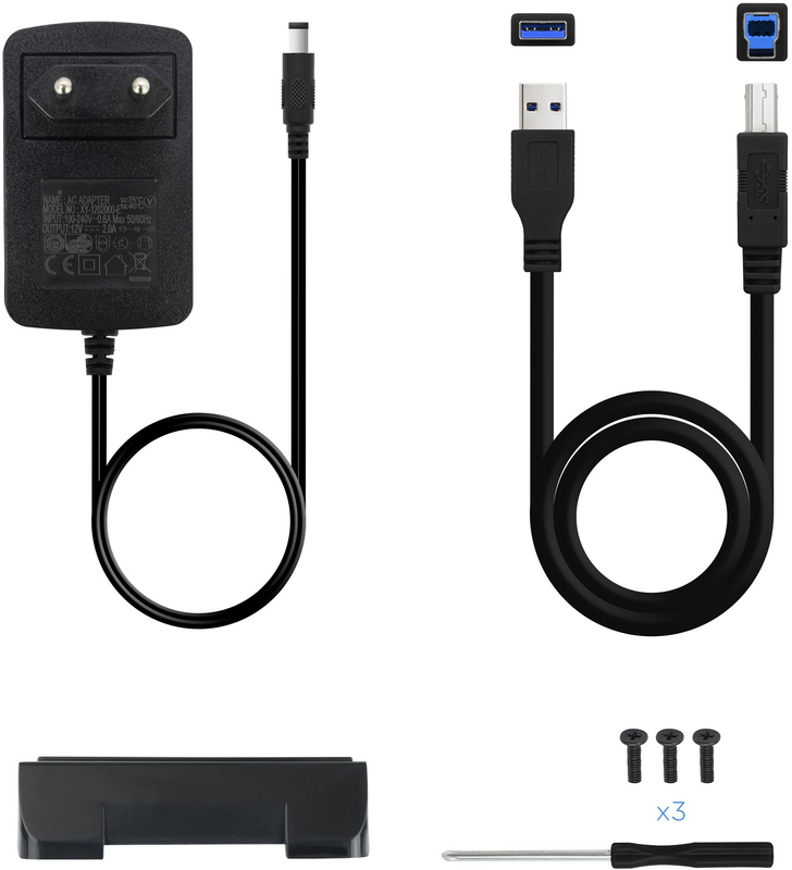 Tooq - Caja Externa HDD Tooq 3.5" SATA - USB 3.0 Aluminio Negro