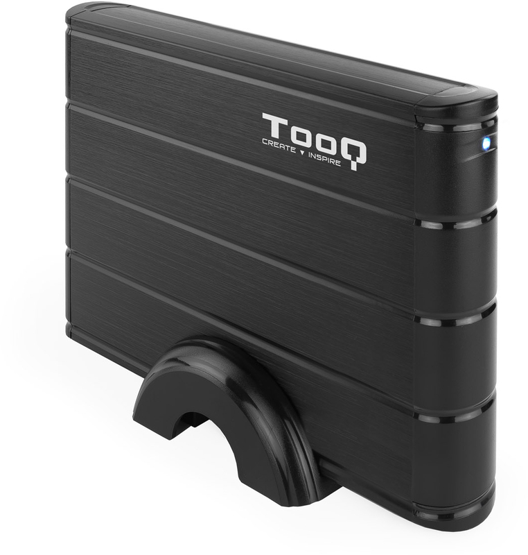 Caja Externa HDD Tooq 3.5" SATA LED - USB 3.0 Negro