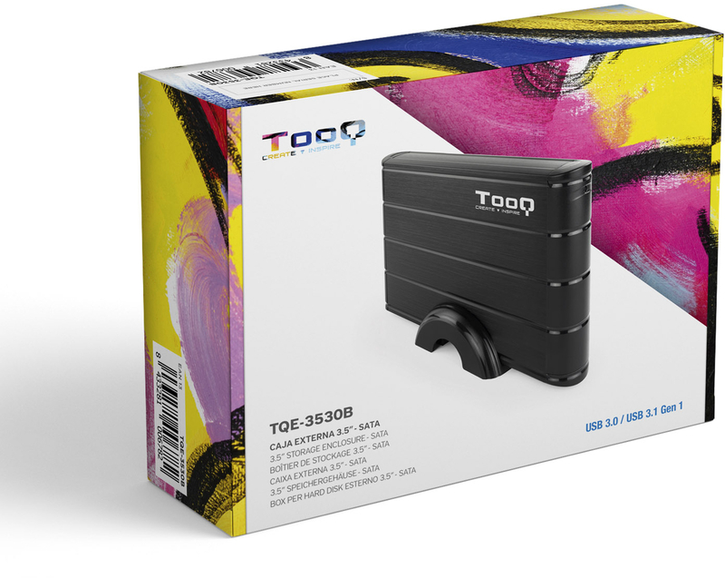 Tooq - Caja Externa HDD Tooq 3.5" SATA LED - USB 3.0 Negro