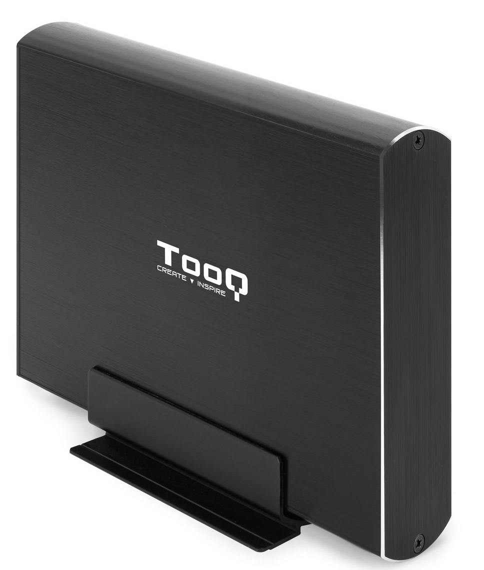 Caja Externa HDD Tooq 3.5" SATA LED - USB 3.0 / 3.1 Negro