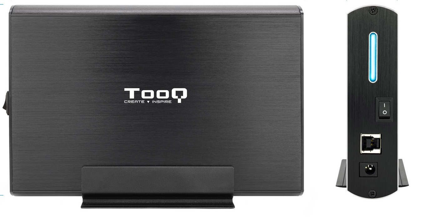 Tooq - Caja Externa HDD Tooq 3.5" SATA LED - USB 3.0 / 3.1 Negro