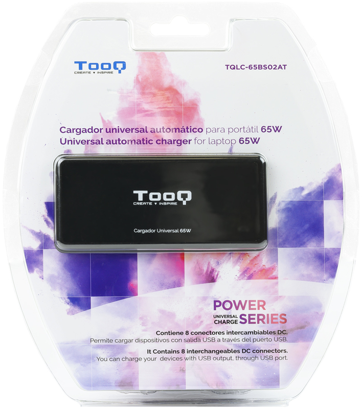 Tooq - ** B Grade ** Cargador de Portátil Tooq 65W 1x USB Automático