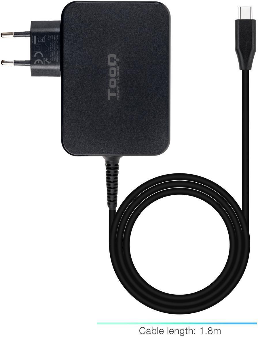 Tooq - Cargador de Portátil GaN Tooq USB-C PD 100W