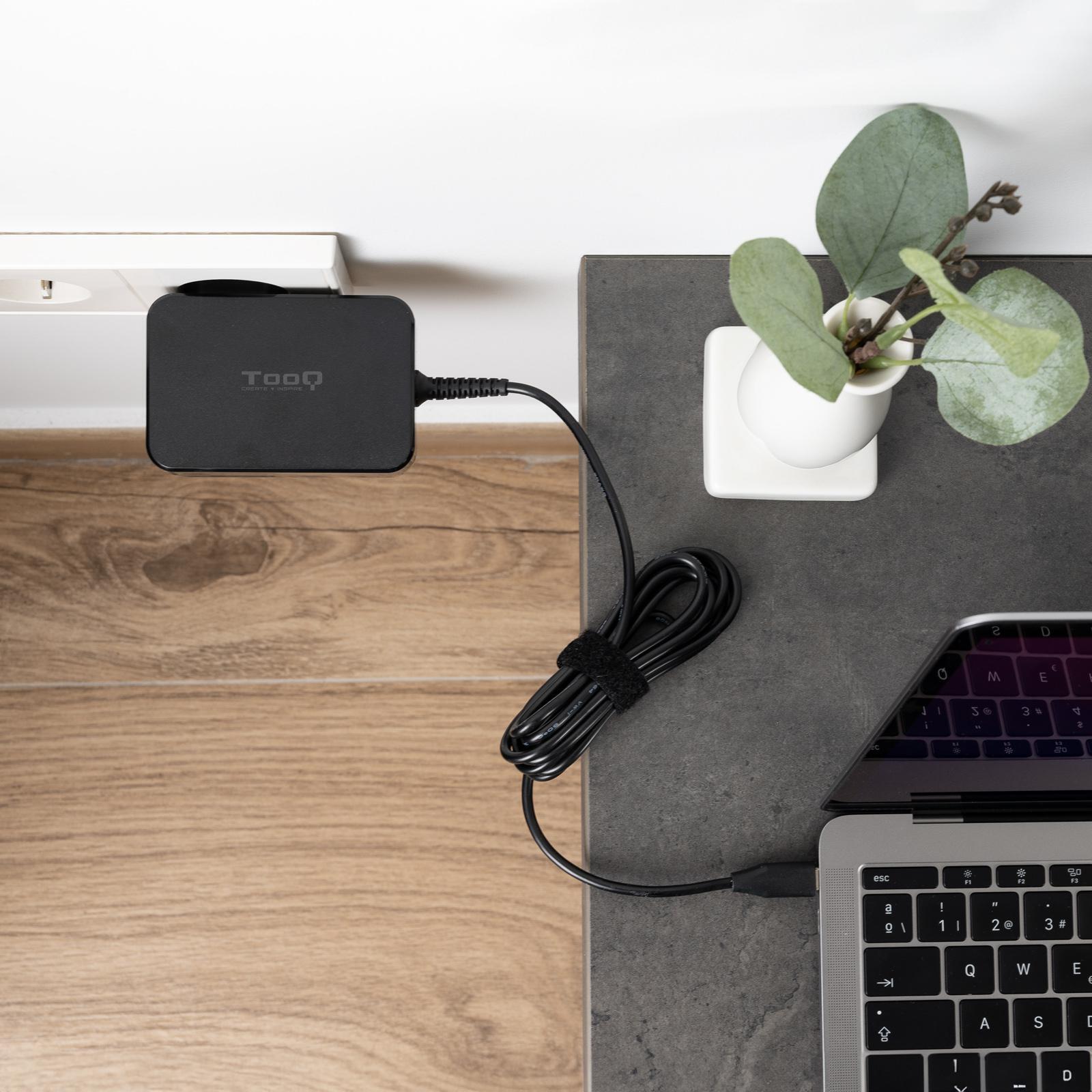 Tooq - Cargador de Portátil GaN Tooq USB-C PD 100W