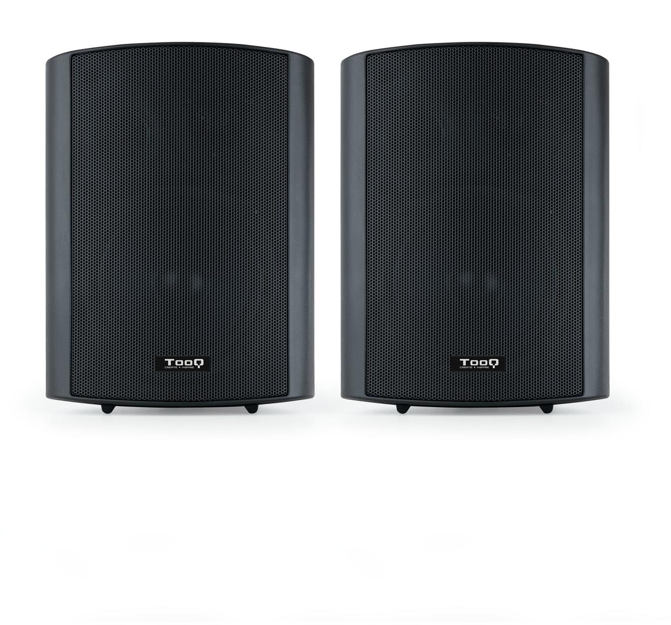 Tooq - Altavoces de pared autoamplificados Tooq RMS 2 x 30W Negro