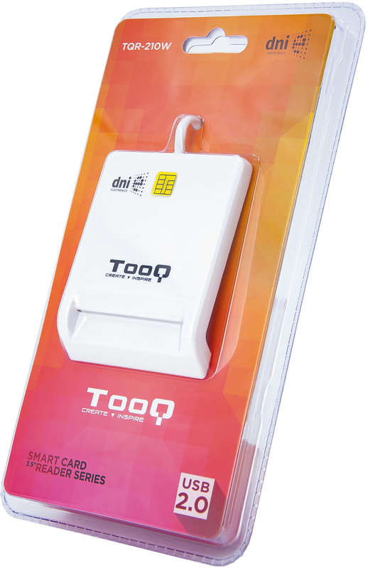 Tooq - Lector de Tarjetas Tooq - Tarjetas Inteligentes / DNI 4.0 USB 2.0 Blanco