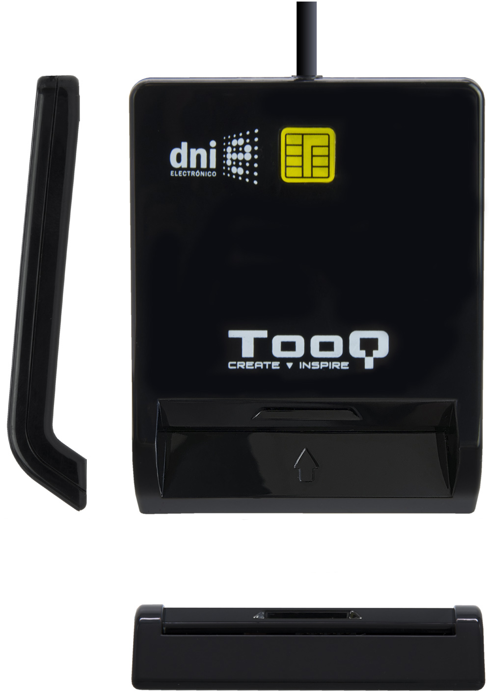 Tooq - Lector de Tarjetas Tooq - Tarjeta Inteligentes / DNIe 4.0 / SIM USB-C Negro