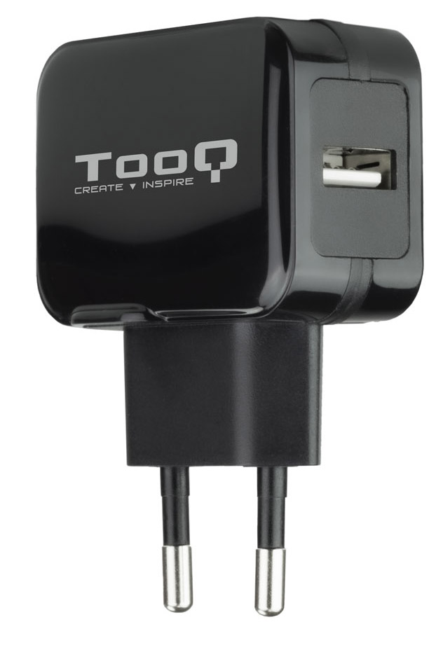 Cargador Tooq  USB 5V 2.4A Negro