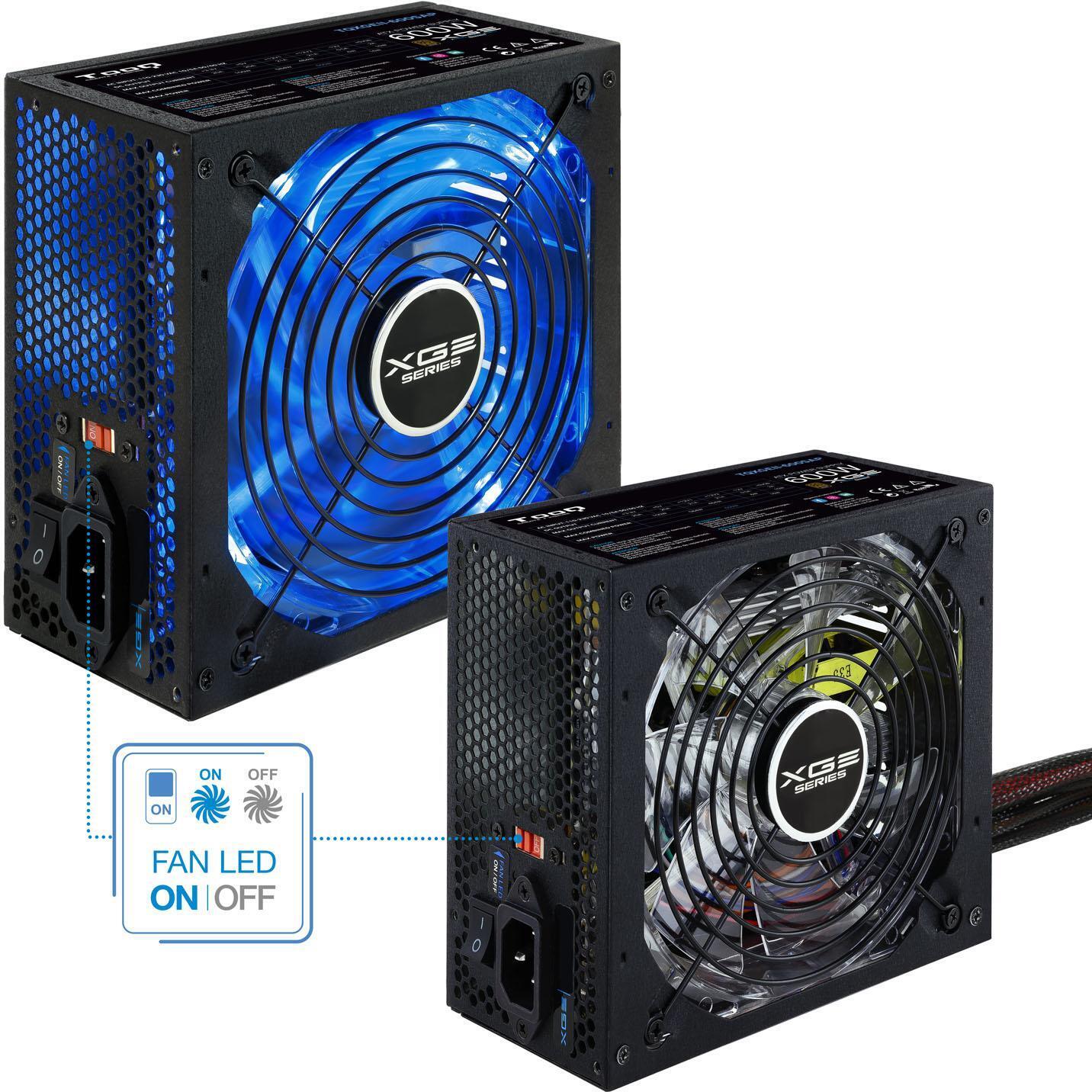 Tooq - ** B Grade ** Fuente Alimentación Tooq Xtreme Gaming Energy II 600W 80+ Bronze c/LED