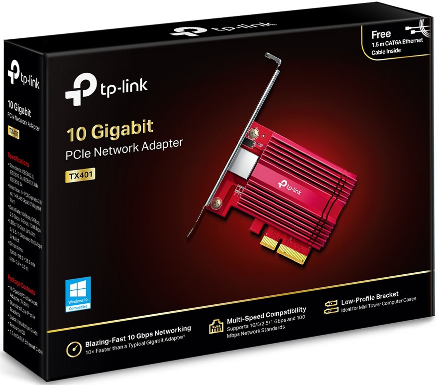 TP-Link - Tarjeta de Red TP-Link PCI Express Archer TX401 10 Gigabit