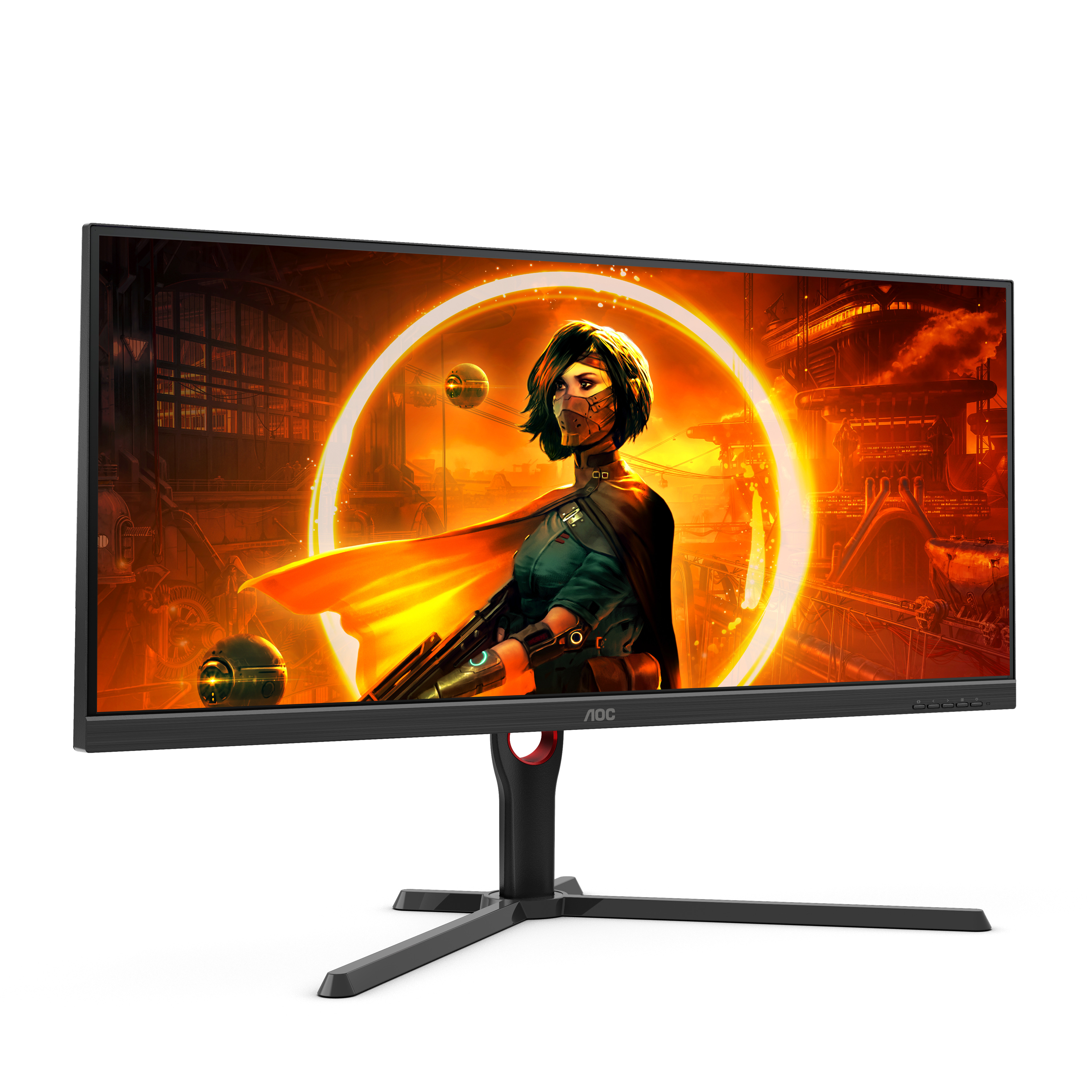 AOC - Monitor AOC Gaming 34" U34G3XM VA UWQHD 144Hz 1ms FreeSync Premium HDR10