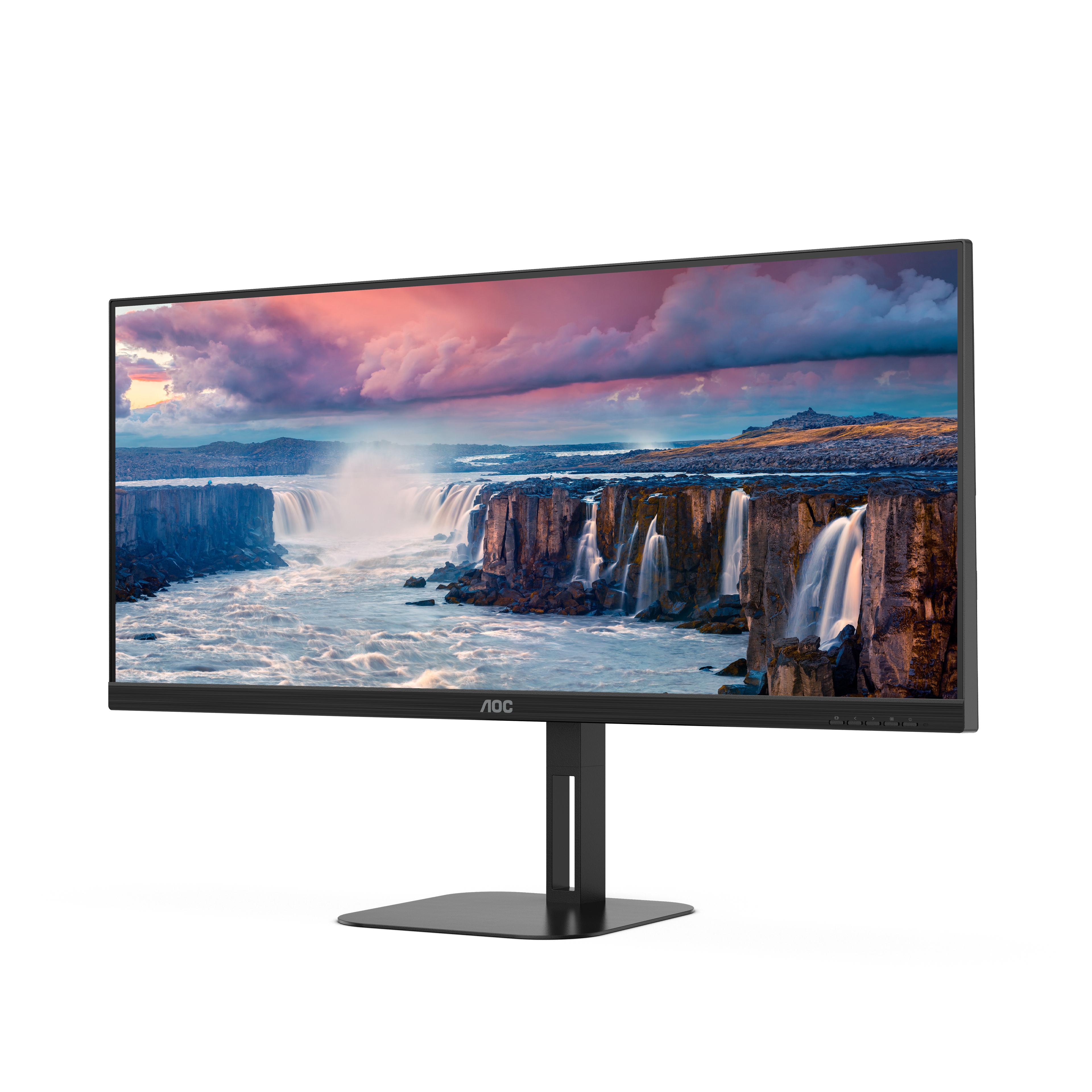 AOC - Monitor AOC 34" U34V5C/BK VA WQHD 100Hz 4ms USB-C 3.2 ( DP alt + PD65W) Low Blue Light