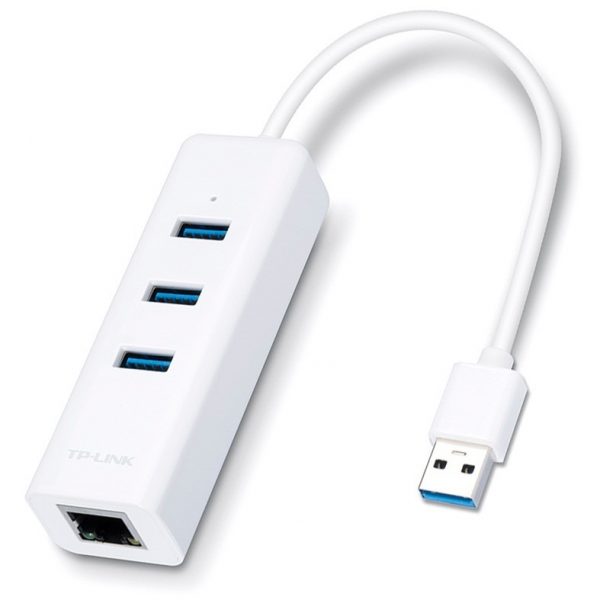 Adaptador USB TP-Link UE330 USB 3.0 para Ethernet Gigabit + 3 Portas USB 3.0