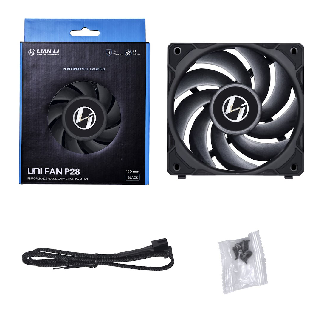 Lian Li - Ventilador Lian Li UNI P28 PWM Negro 120mm