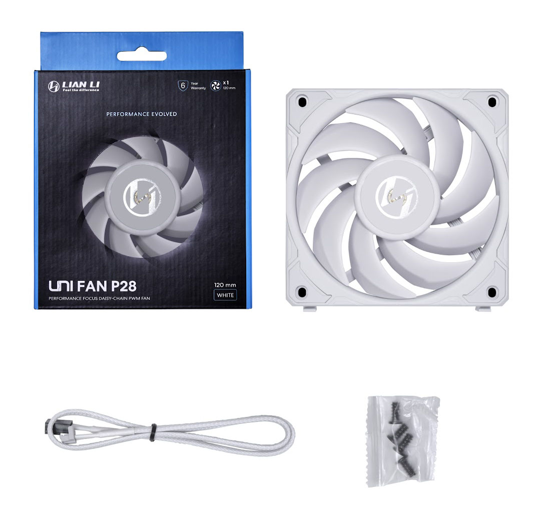 Lian Li - Ventilador Lian Li UNI P28 PWM Blanco 120mm